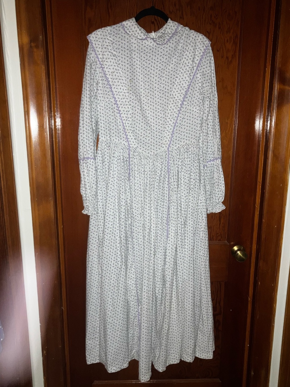 1980s handmade prairie dress, medium